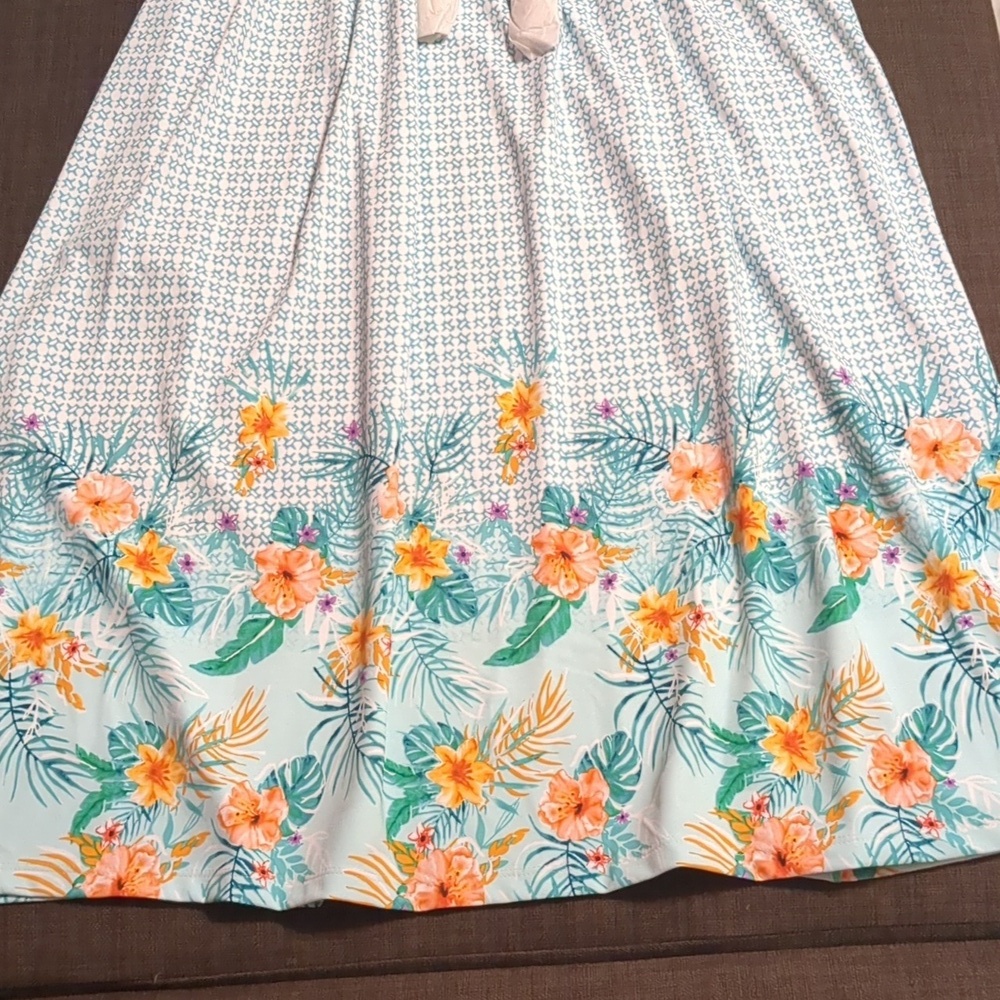 CABANA LIFE Cayman-Coverluxe Tie Waist Midi Dress - Picture 4 of 8